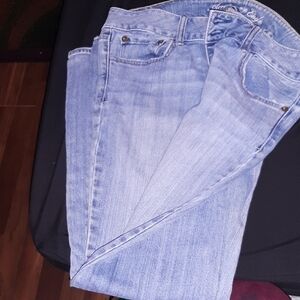 There Are Two Pakr American Eagle Outfitters Light Blue Straight Leg Jeans